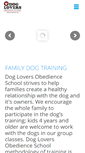 Mobile Screenshot of dogloversobedienceschool.com